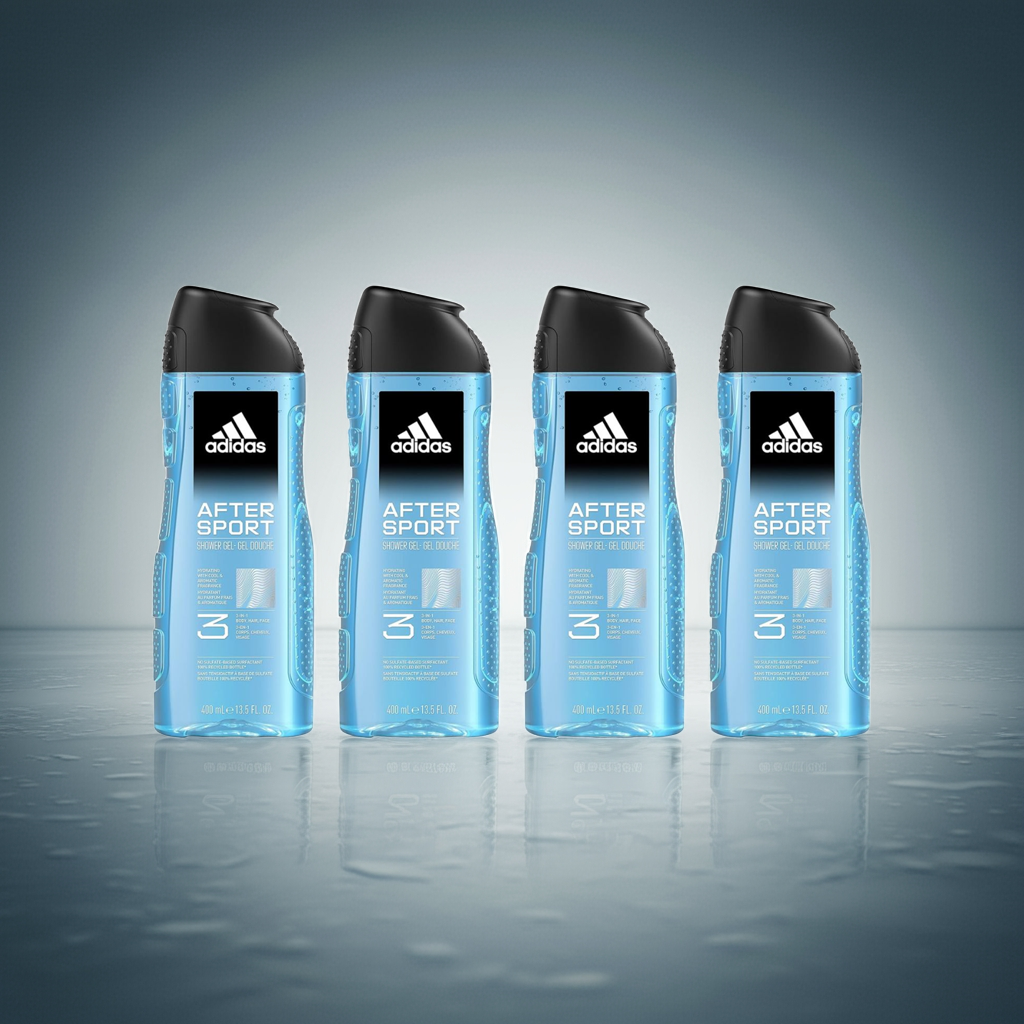 Adidas - Gel de Ducha - Champu - After Sport - Para Hombre - 4X400ml.
