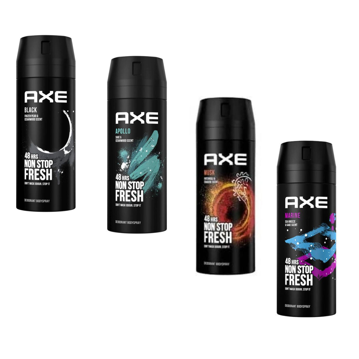 Pack Variado Axe Apollo Musk Black Marine