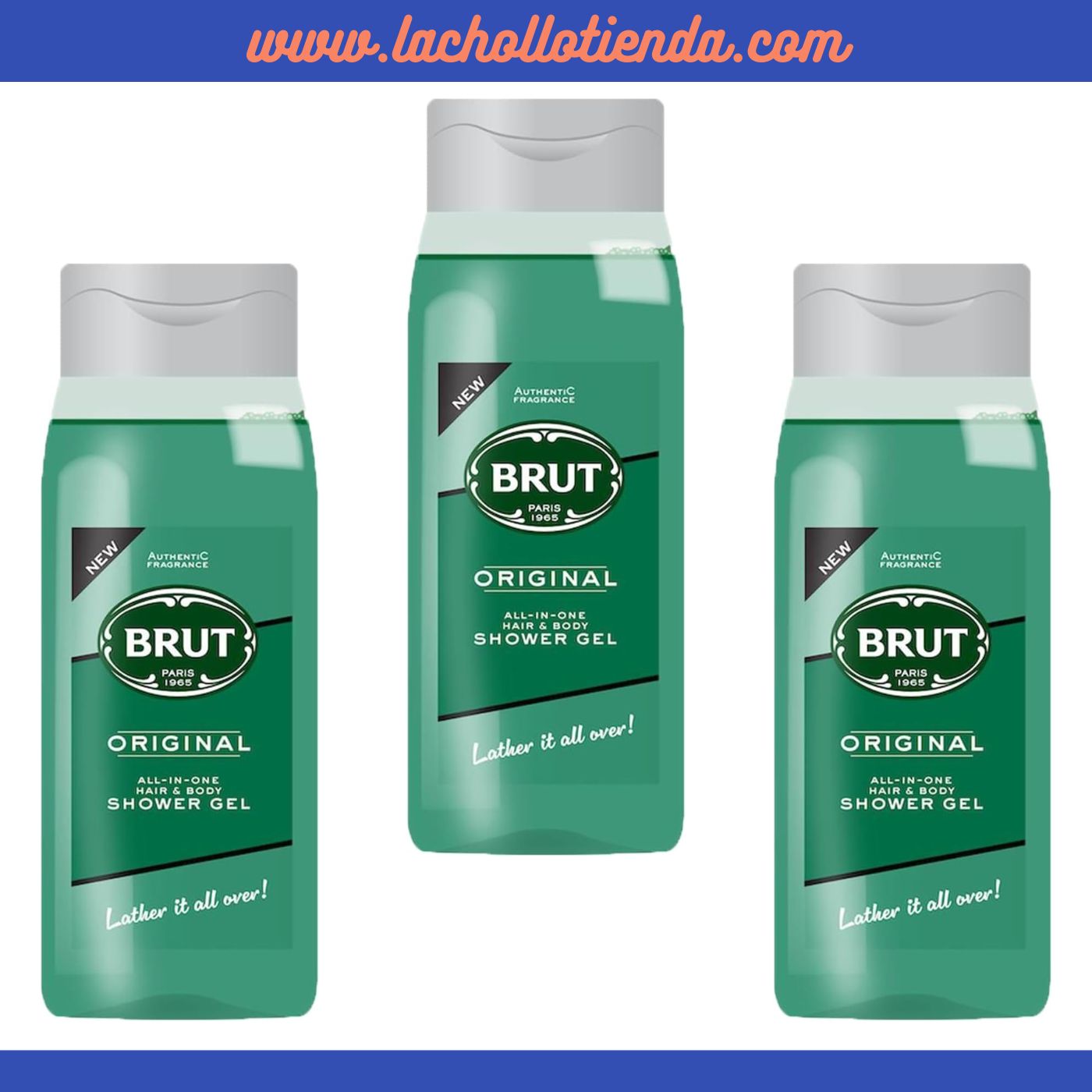 Brut Original - Gel-Champú Para Hombre XL - 3x500ml .