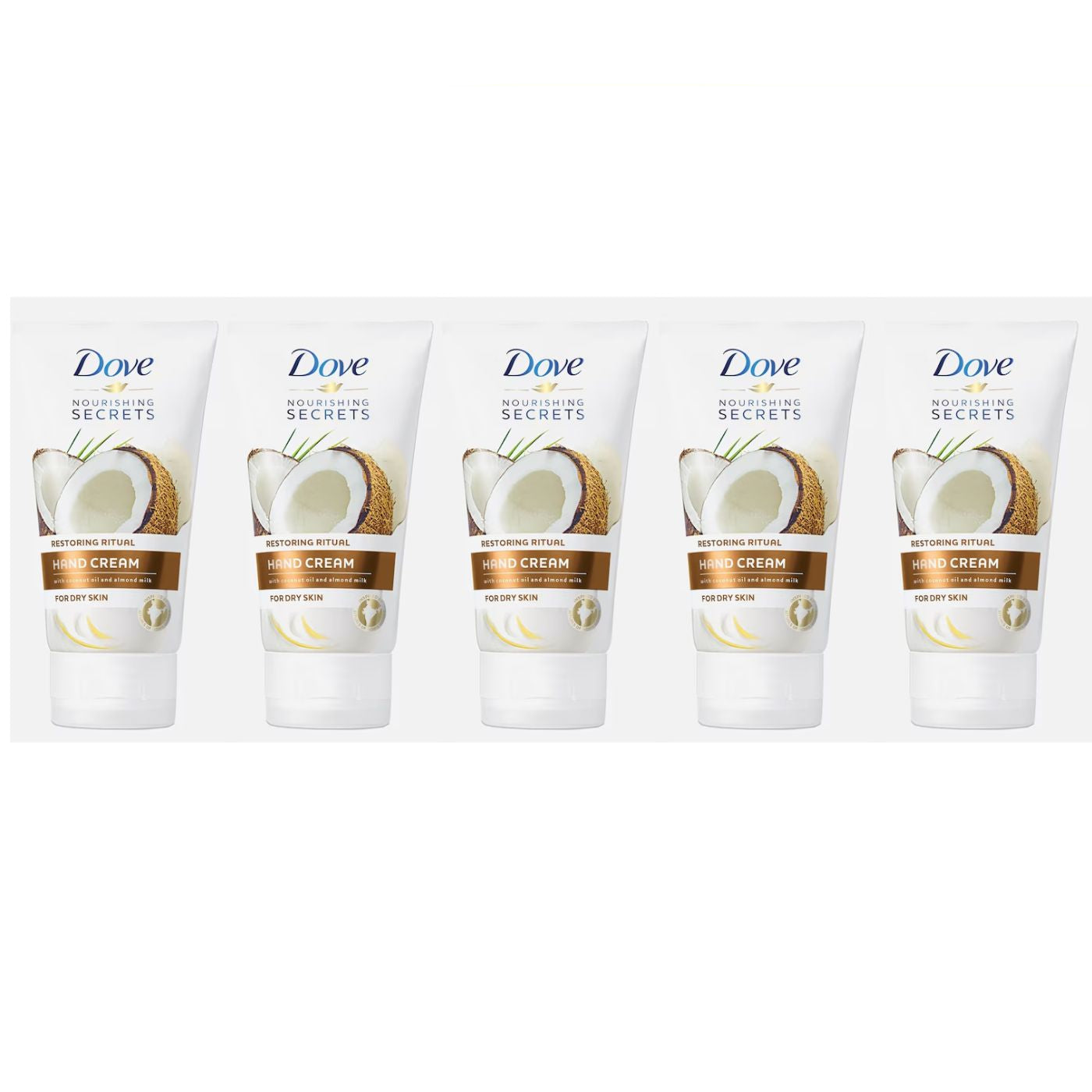Crema de manos DOVE con aroma a coco