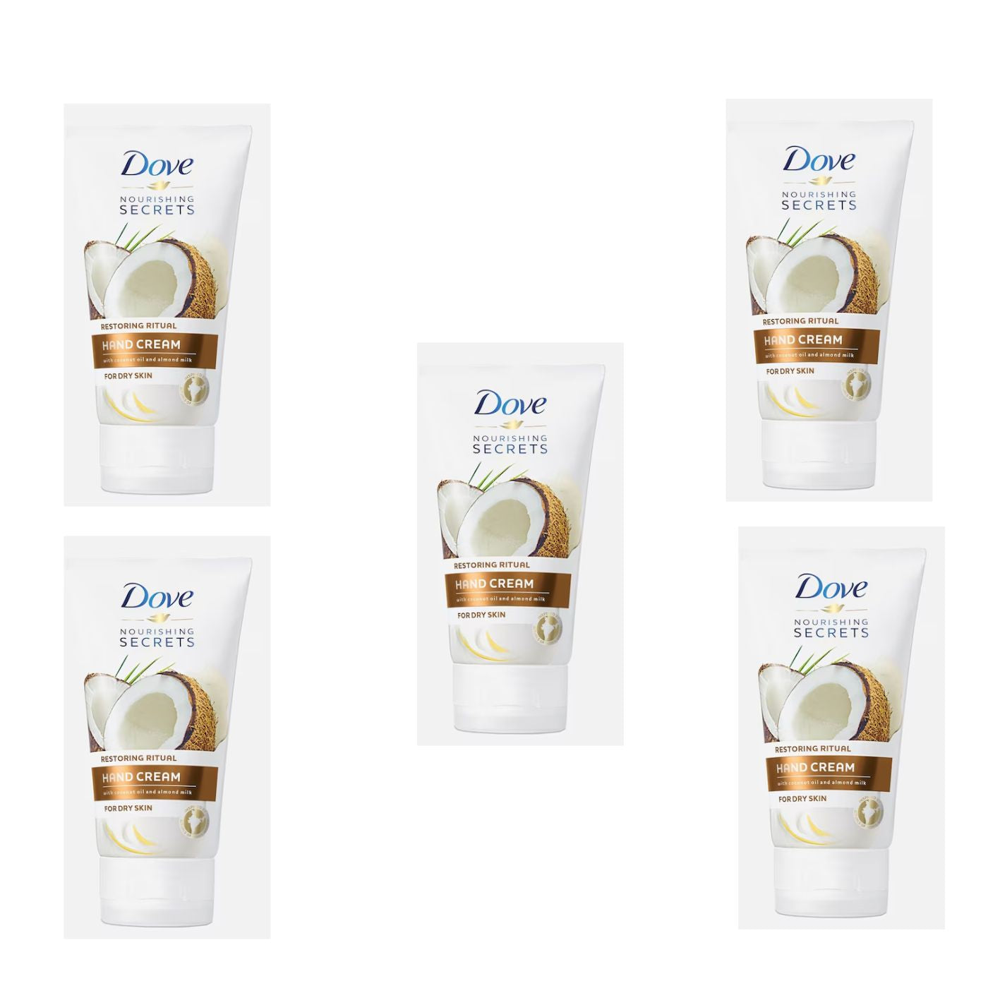 Dove Body Love - Crema de Manos para Pieles Secas 5x75ml