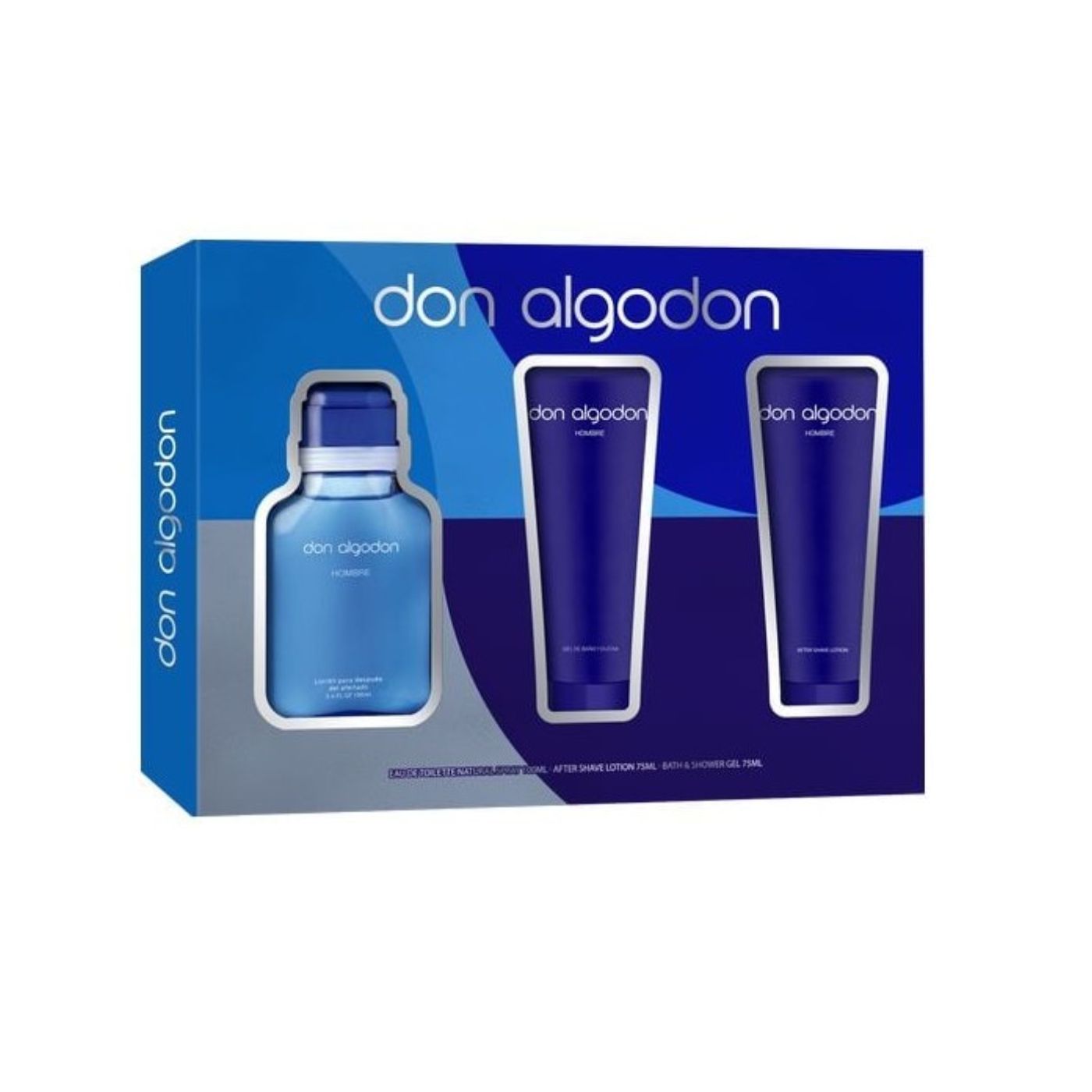 Don Algodon - Estuche Eau de Toilete Spray 100ml + After Shave 75ml + Gel de Ducha 75ml