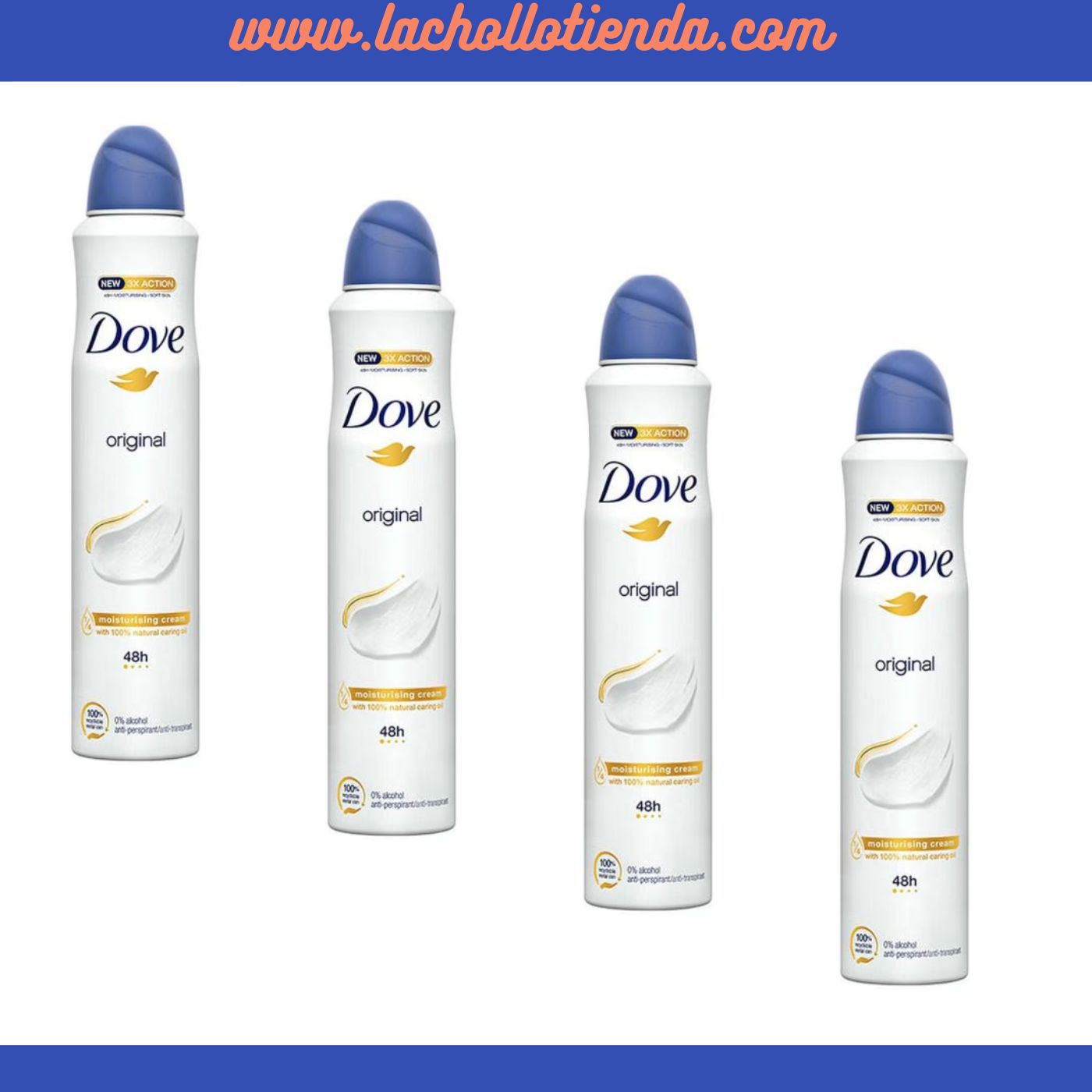 Dove Original Desodorante Anti-Transpirante en Spray 48h - 4X150ml