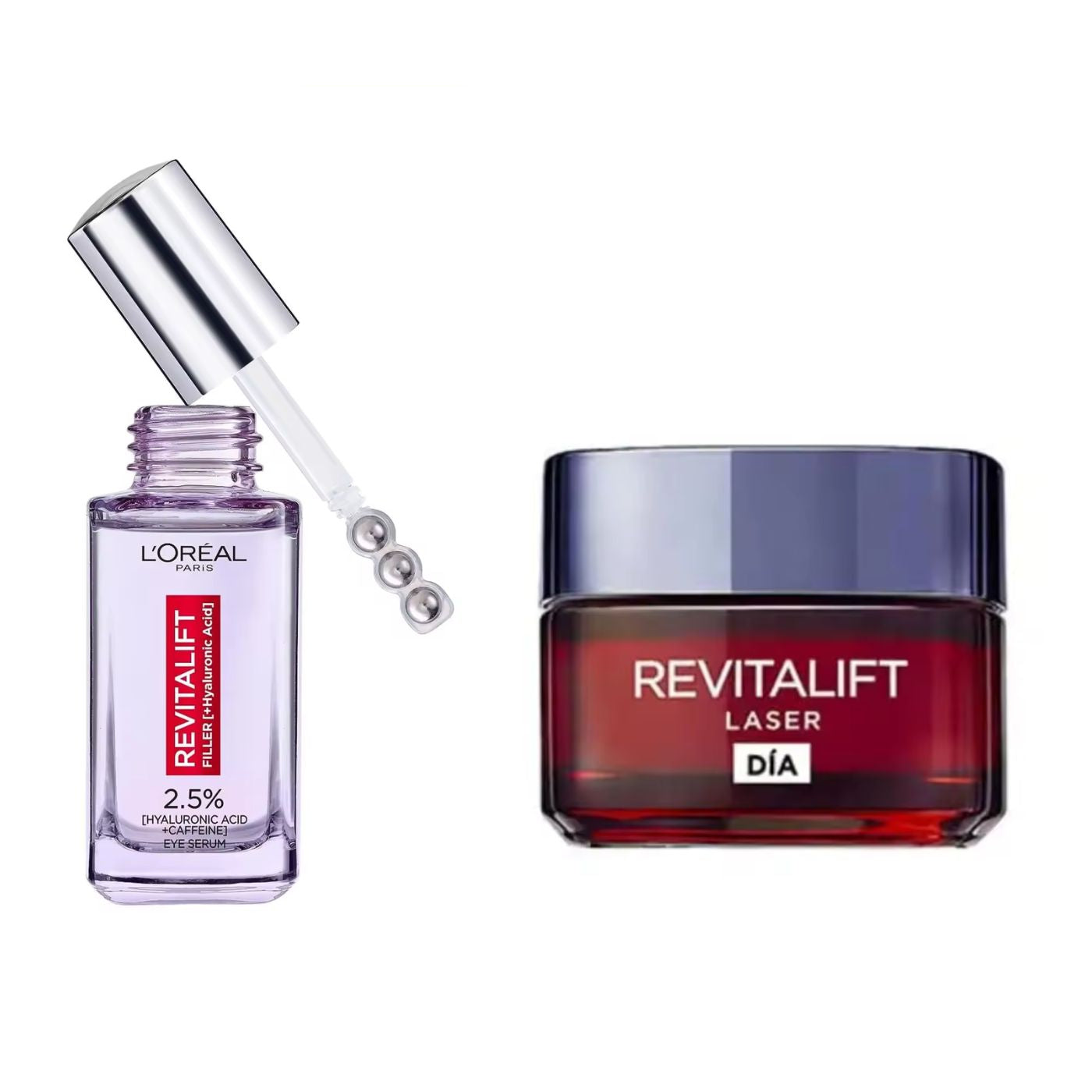 L'Oreal Pack Revitalift - Sérum de Ojos 20ml + Crema Triple Acción Día 50ml