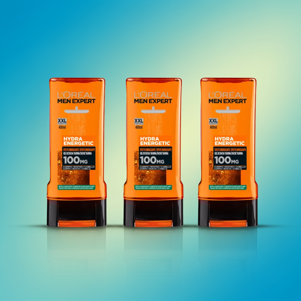 pack MEN-EXPERT-HYDRA-ENERGETIC-GEL-DE-DUCHA-400ml