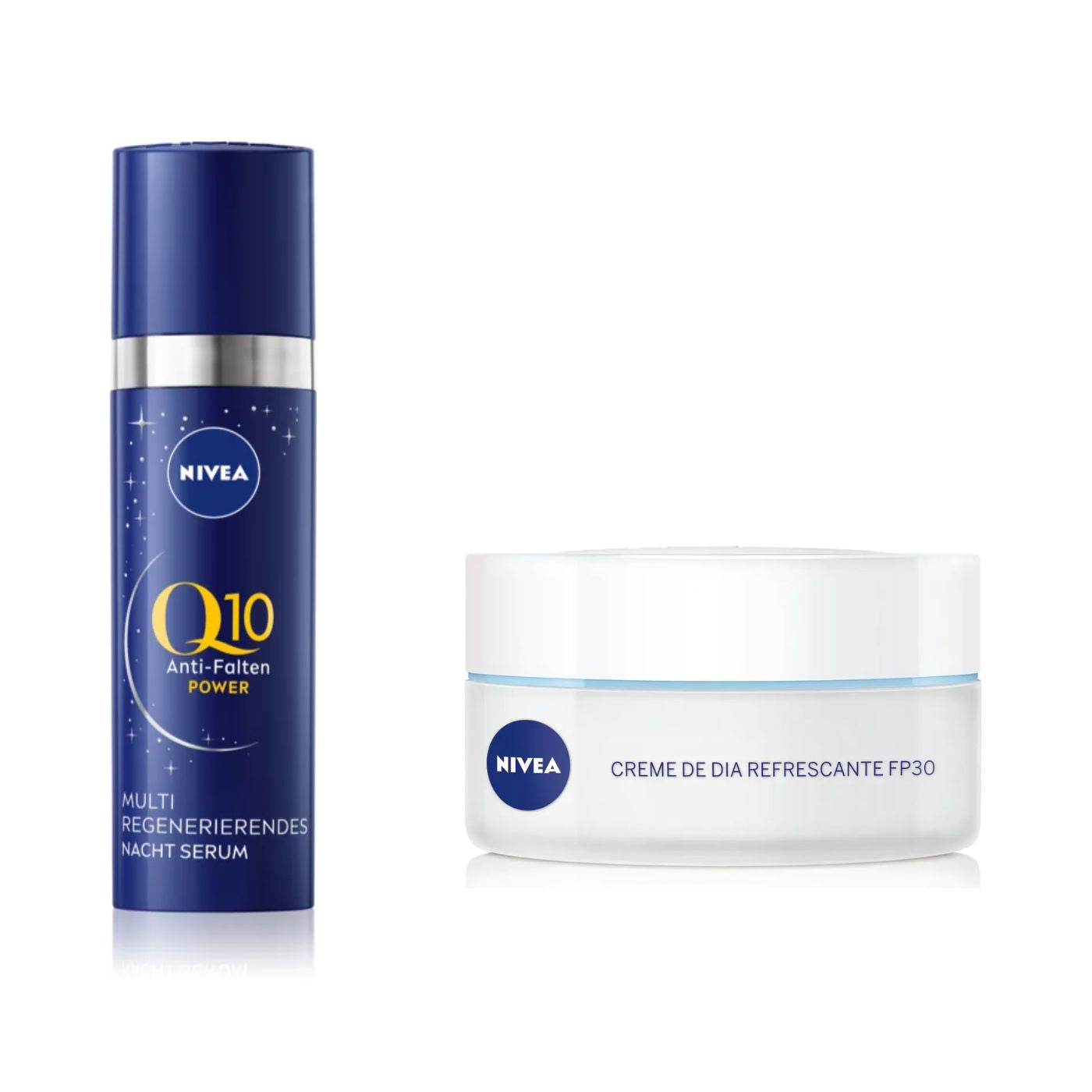 Nivea Pack - Serum Noche Q10 Power Ultra 30ml + Crema de Día SPF30 50ml (Embalaje Deteriorado)