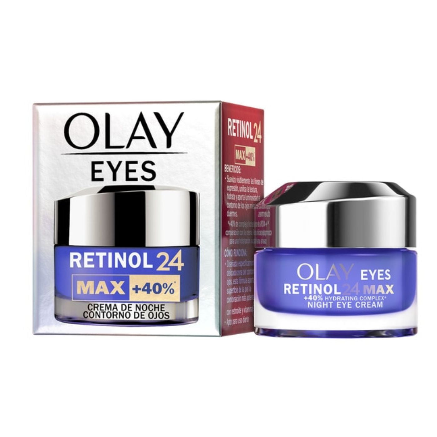 Olay - Retinol 24 MAX Crema Contorno De Ojos De Noche con Niacinamida y B3