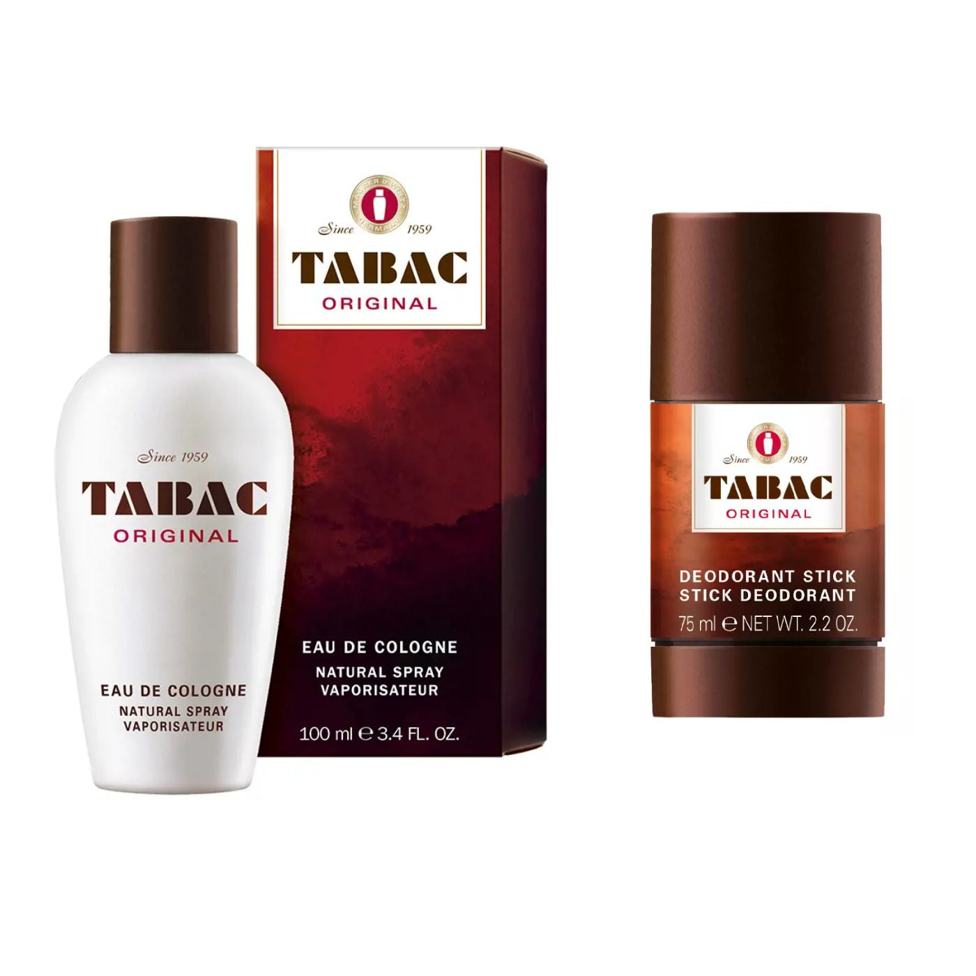PACK Tabac Original - Eau de Cologne 100ml + Desodorante Stick 75ml Para Hombre