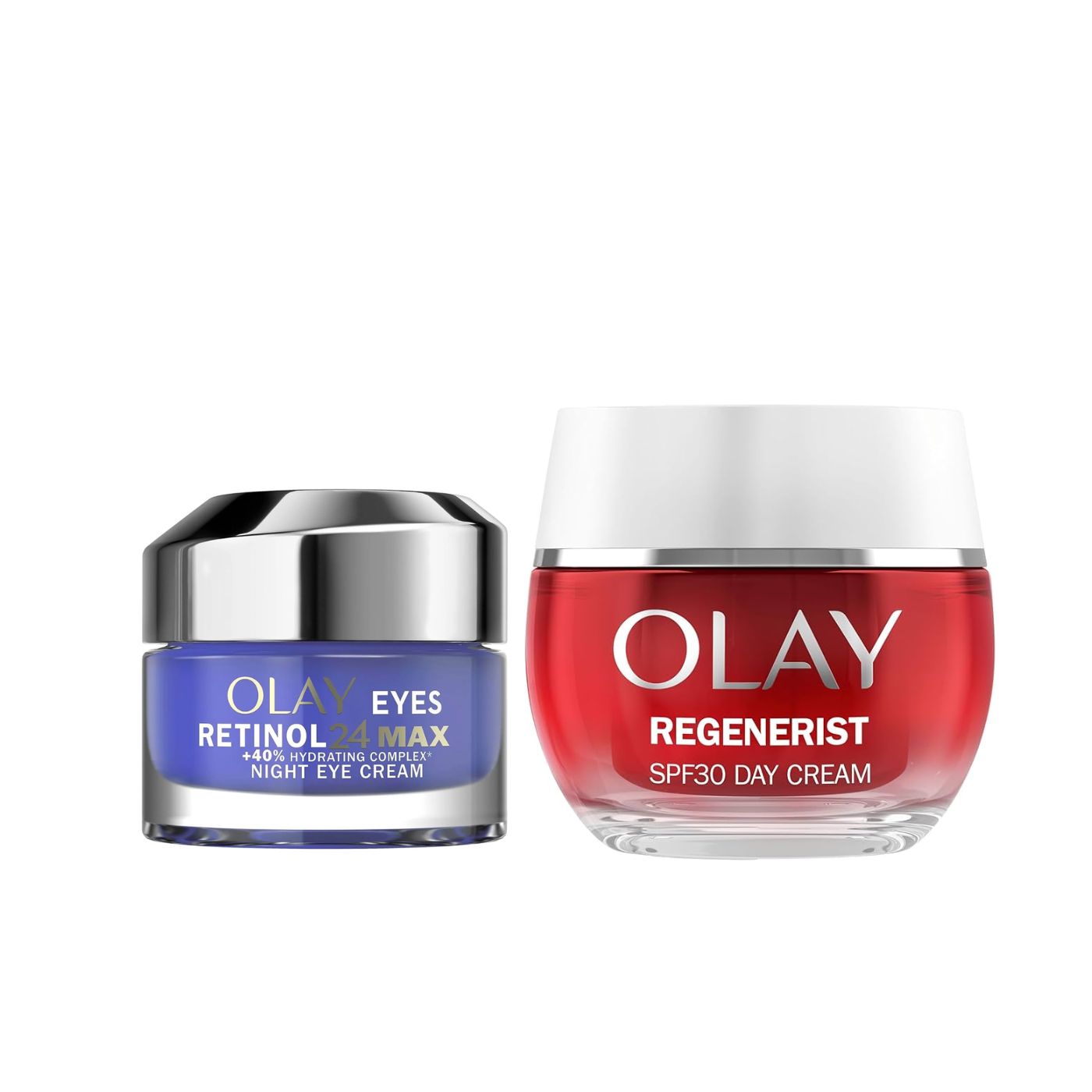 Pack Olay Regeneris tCrema Facial de Dia SPF30 50ml Olay Retinol 24MAX 4 Contorno de Ojos Crema de Noche