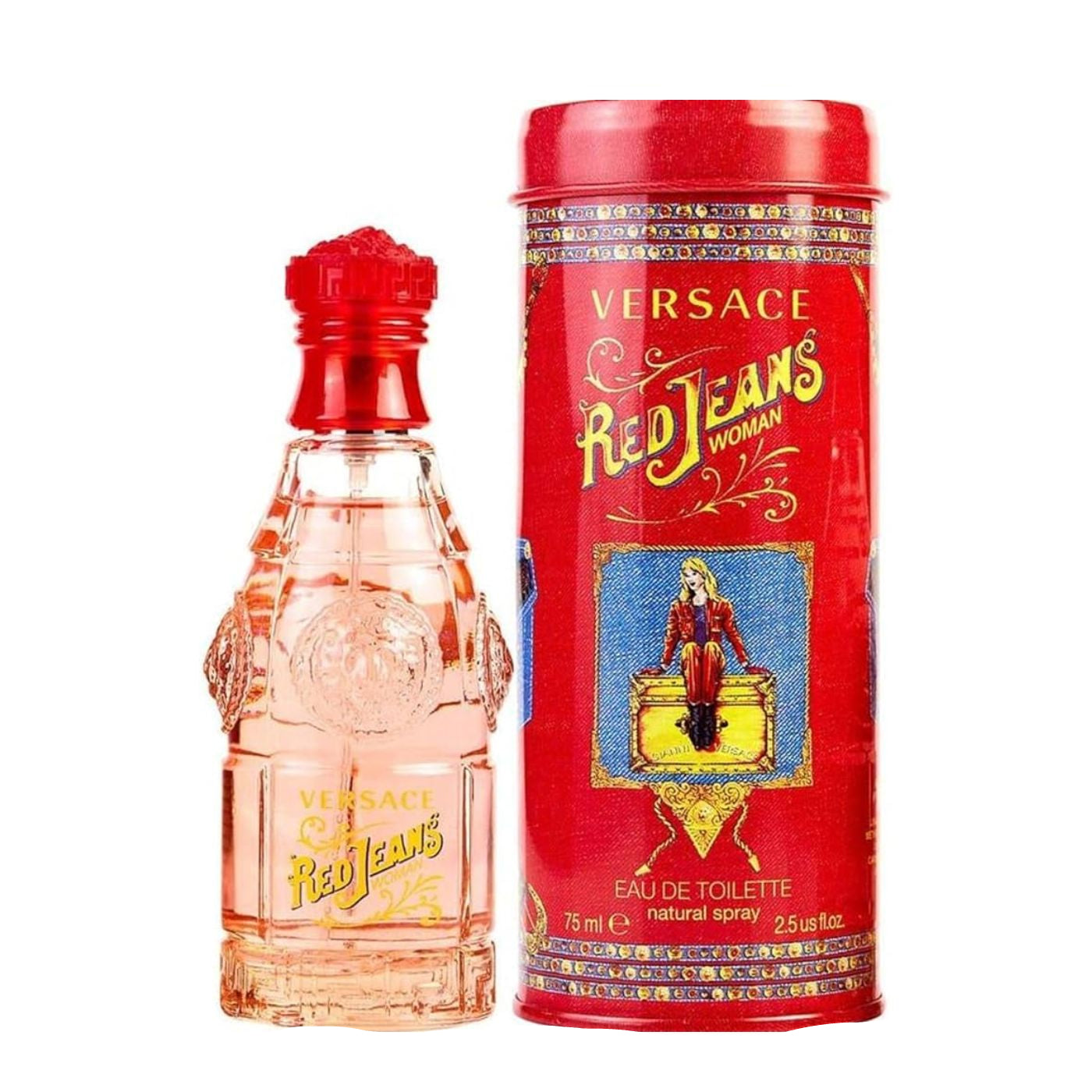 Versace - Red Jeans Eau de Toilette Para Mujer Spray 75ml Packaging