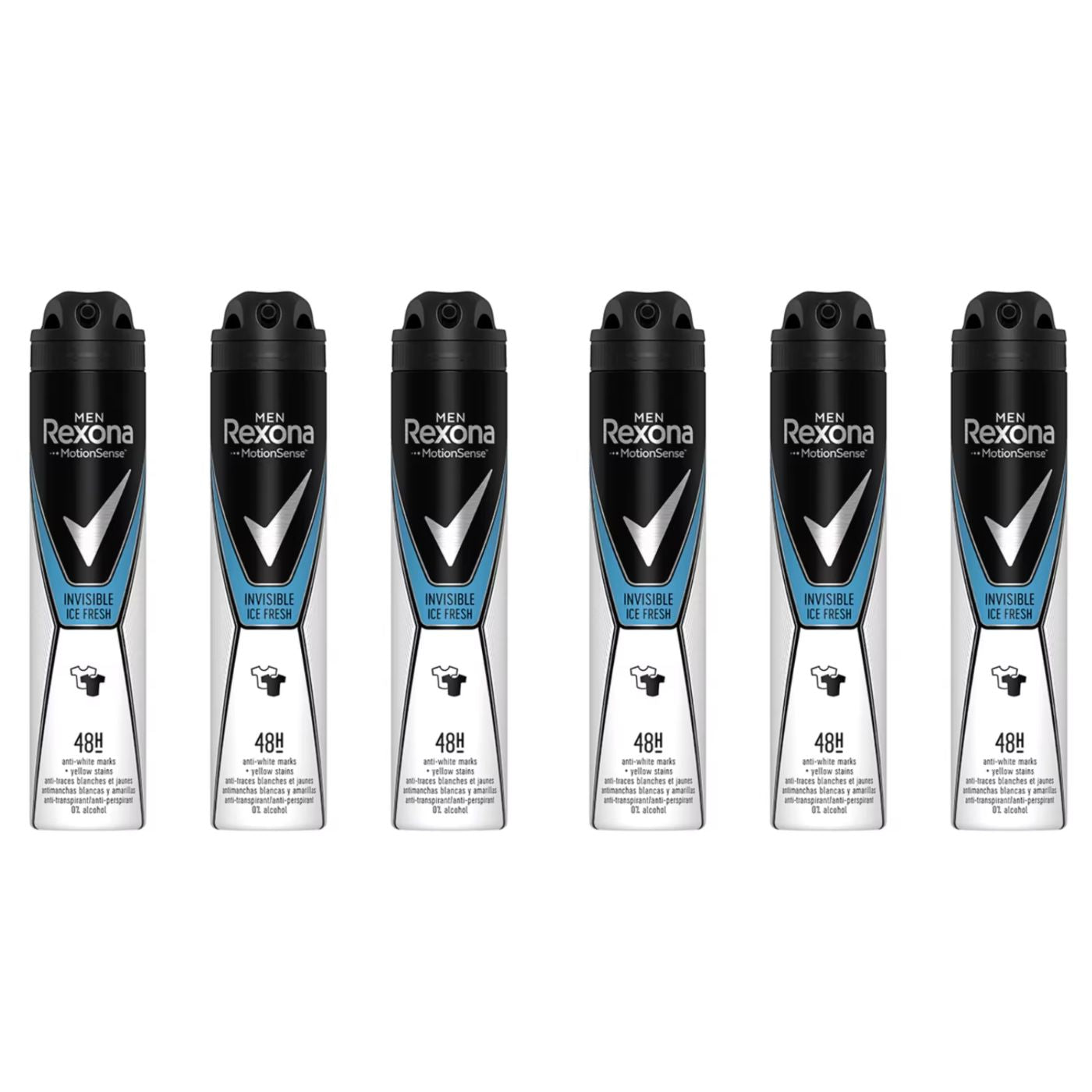 Rexona - Desodorante Hombre Invisible Ice Fresh Spray 200ml Packs