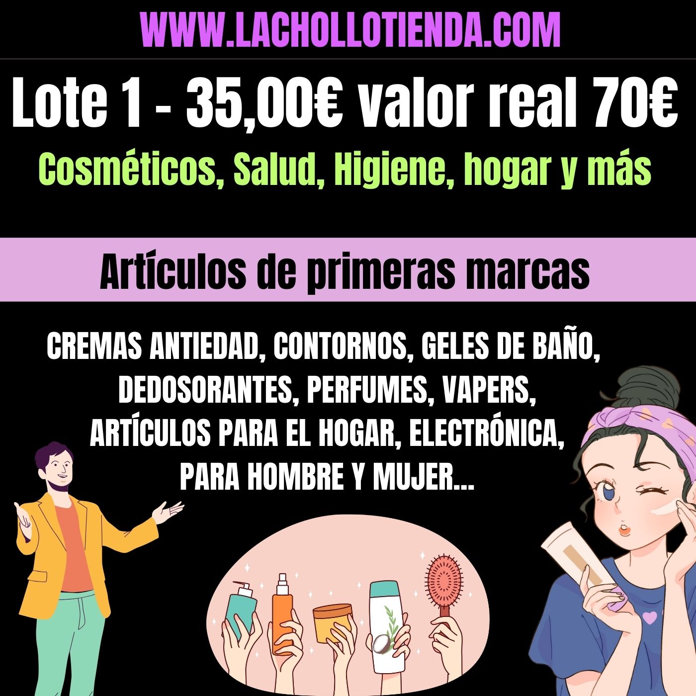 Lote De Productos Lachollotienda - Valor real 70€