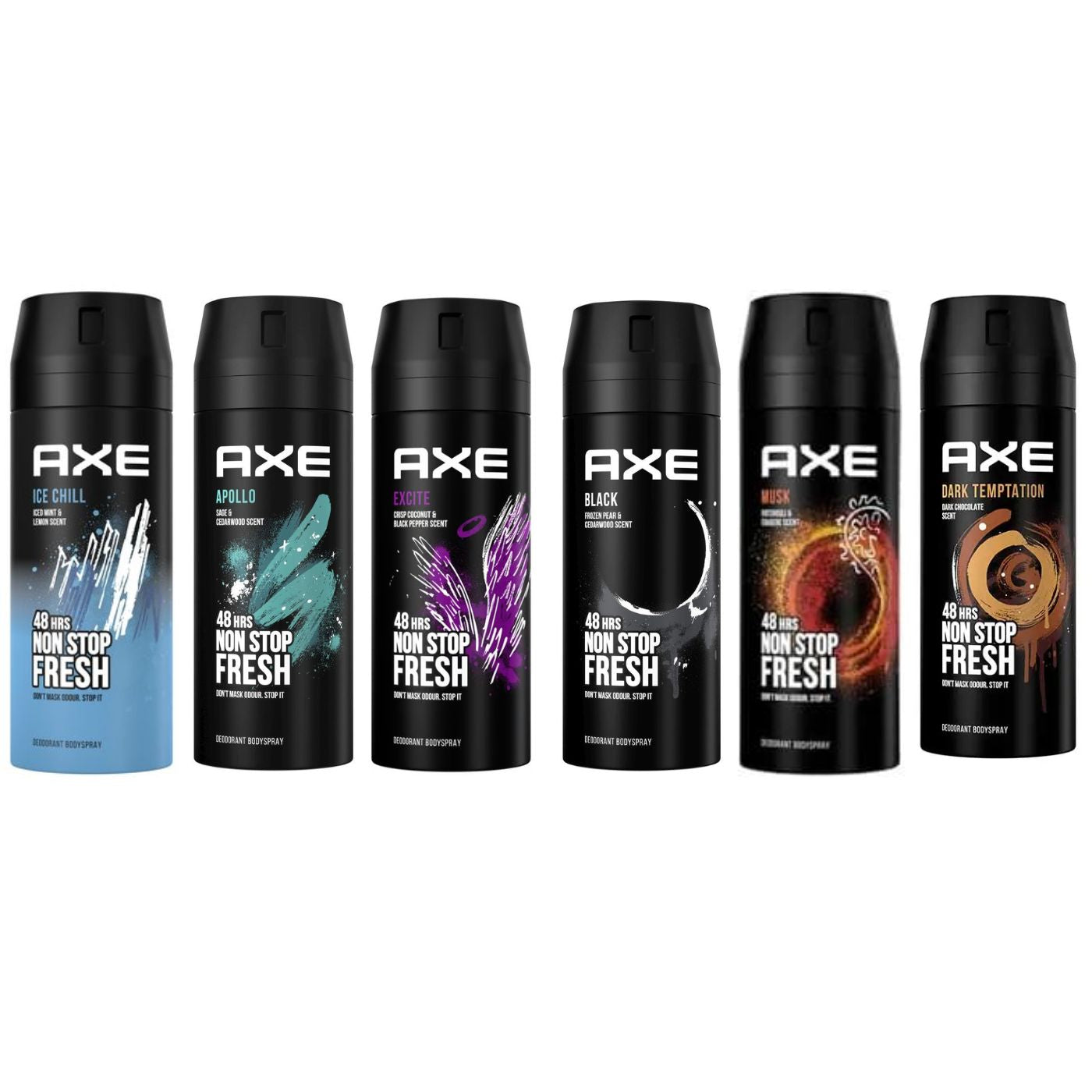 AXE - Pack variado Desodorante Masculino 6X150ml