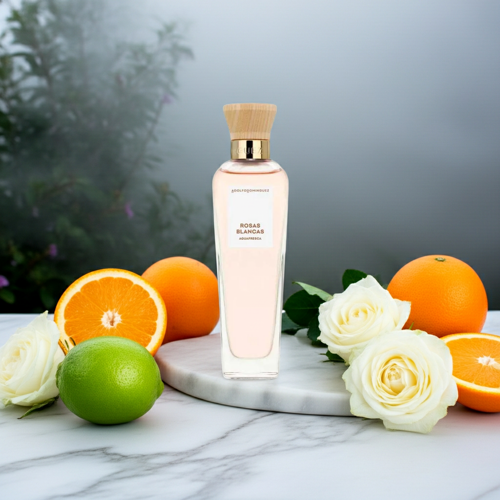 Adolfo Dominguez Rosas Blancas Agua Fresca Para Mujer