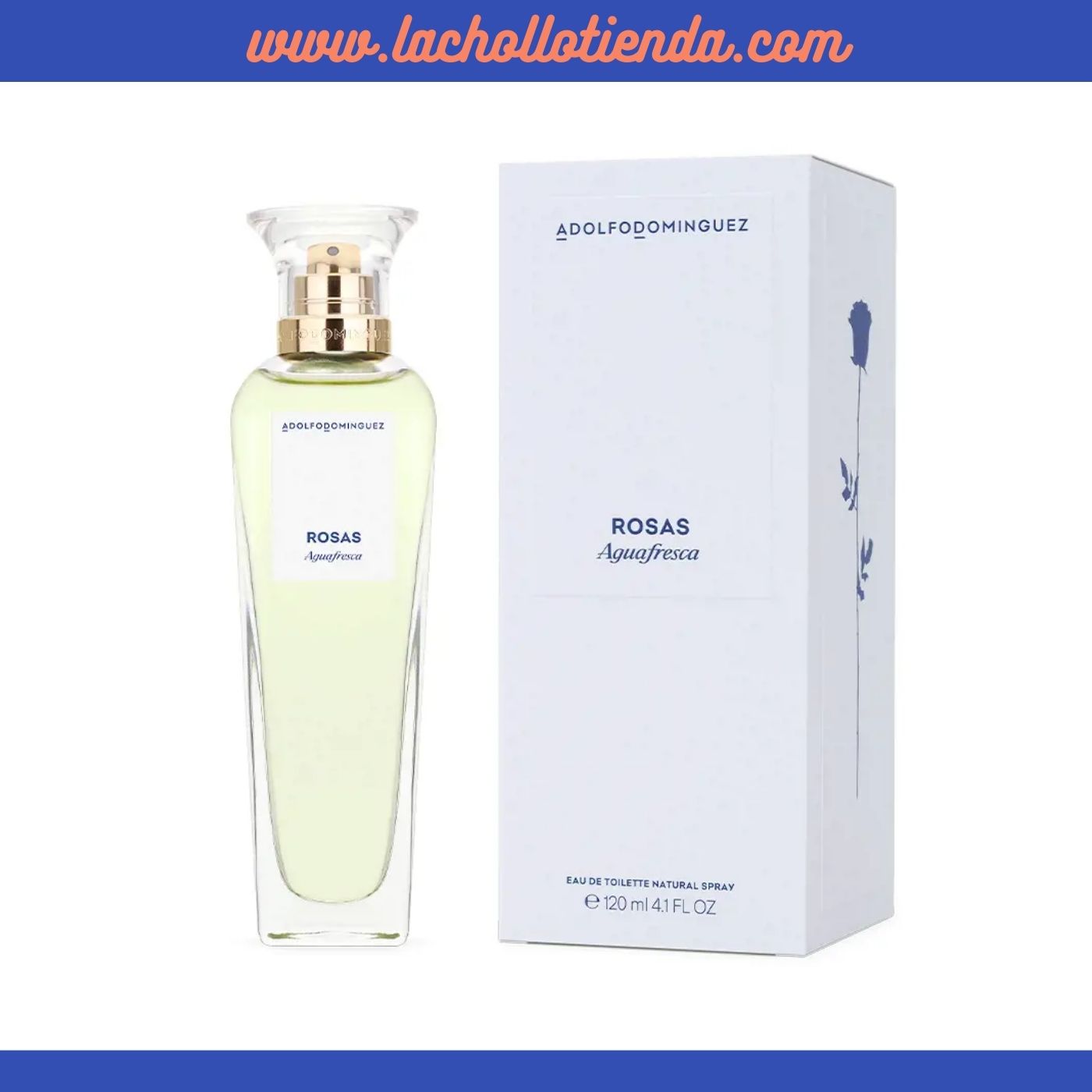 Adolfo Domínguez - Agua Fresca de Rosas - Eau de Toilette Para Mujer 120ml.