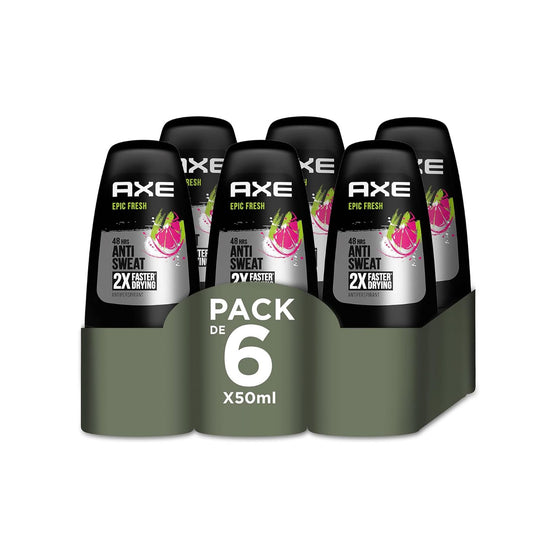 Axe Epic Fresh Roll On 50ml Pack 3 Unidades o 6 Unidades