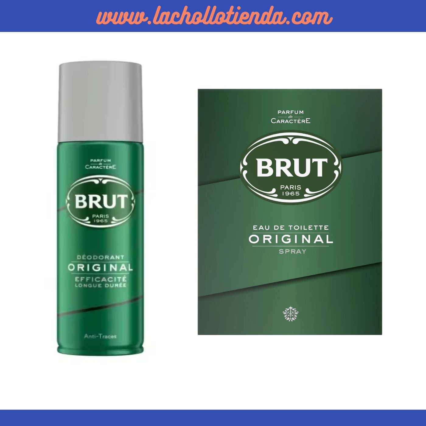 Brut - Eau de Toilette Spray Para Hombre  100ml. + Brut- Desodorante Para Hombre 200ml.