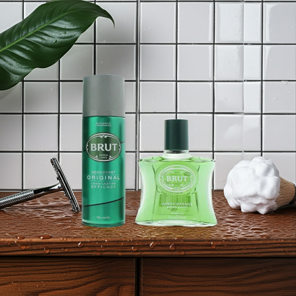 Desodorante y After Shave Brut