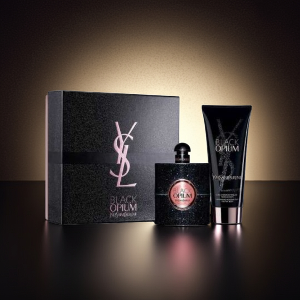 Yves Saint Laurent - Set Black Opium - Perfume 50ml y Loción Corporal 50ml Para Mujer