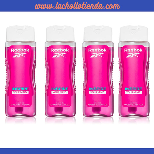 Reebok - Inspire Your Mind - Gel de Ducha para Mujer 4x400ml.