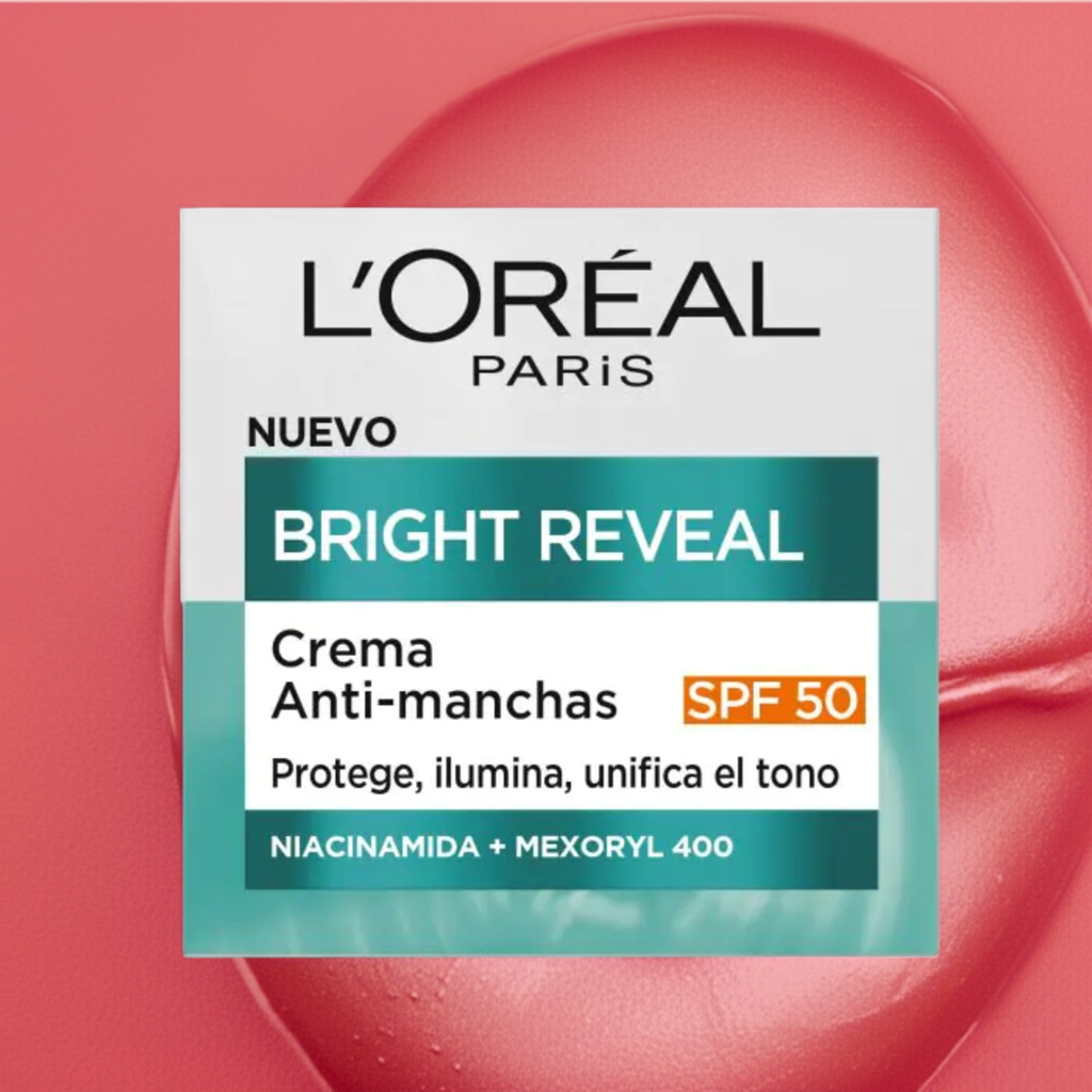 loreal crema bright reveal spf50 anti manchas