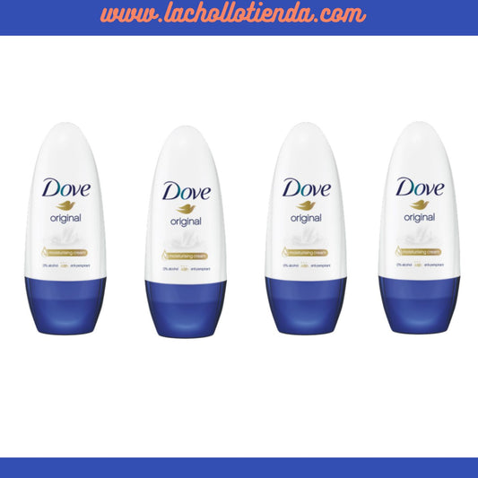 DOVE- DESODORANTE  ORIGINAL - UNISEX - ROLL-ON 4x50ml.