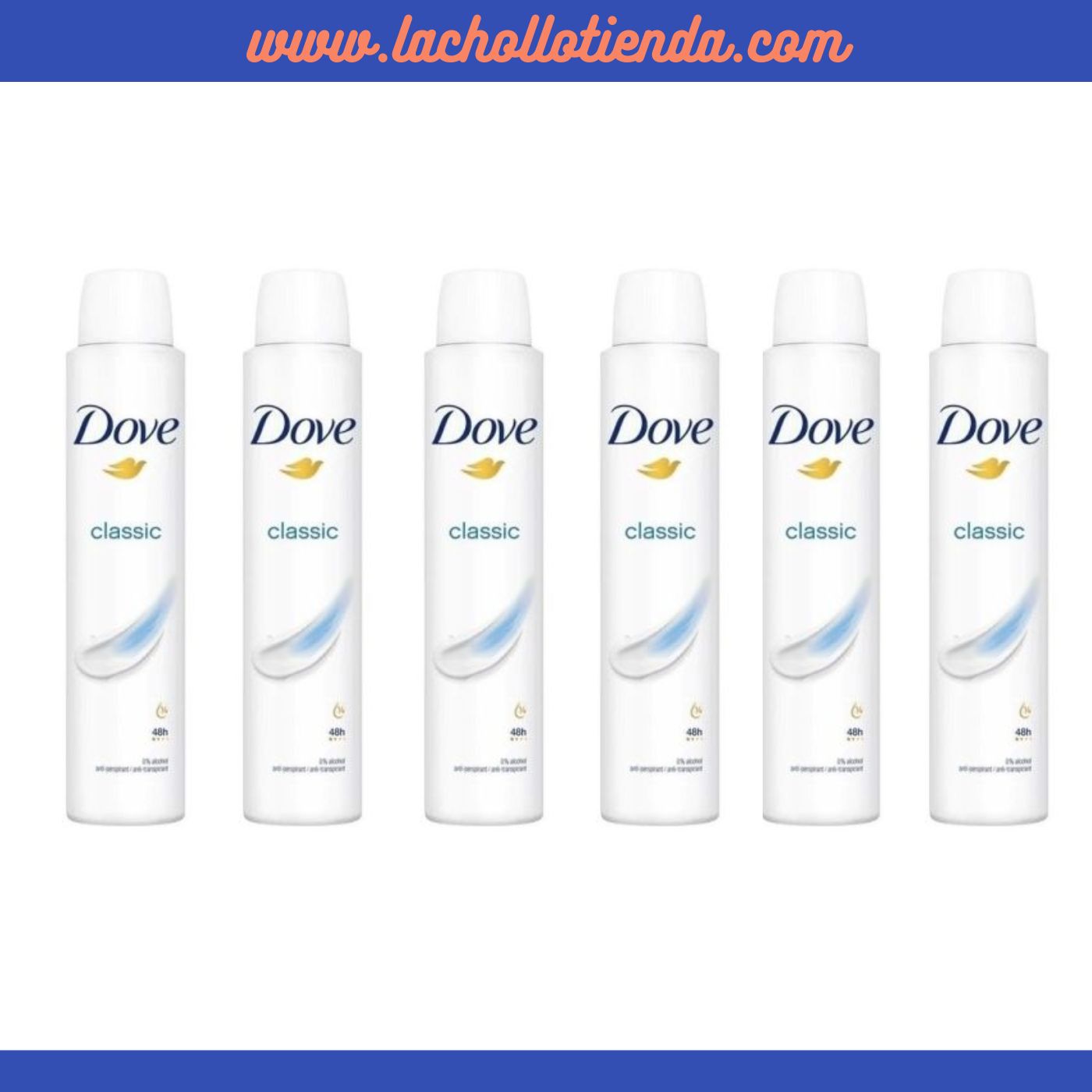 DOVE Classic Desodorante Spray 6X200ml