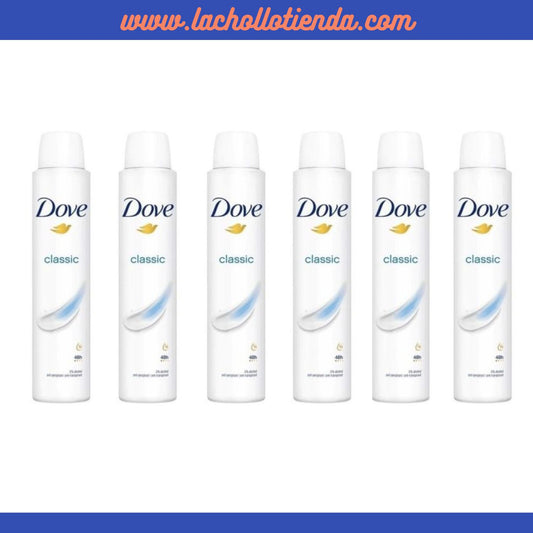 DOVE Classic Desodorante Spray 6X200ml