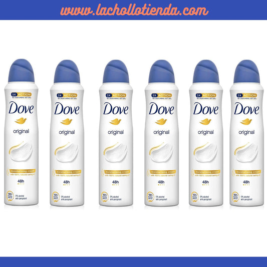 Dove Original Desodorante 48h Anti-Transpirante en Spray  6X150ml