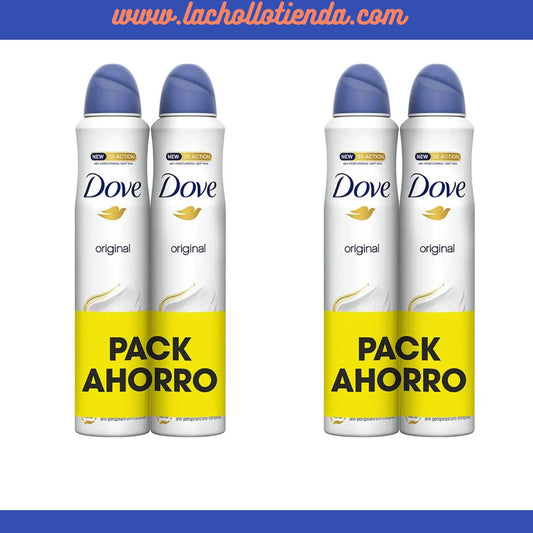Dove Original Desodorante Anti-Transpirante en Spray 48h - 4X200ml.