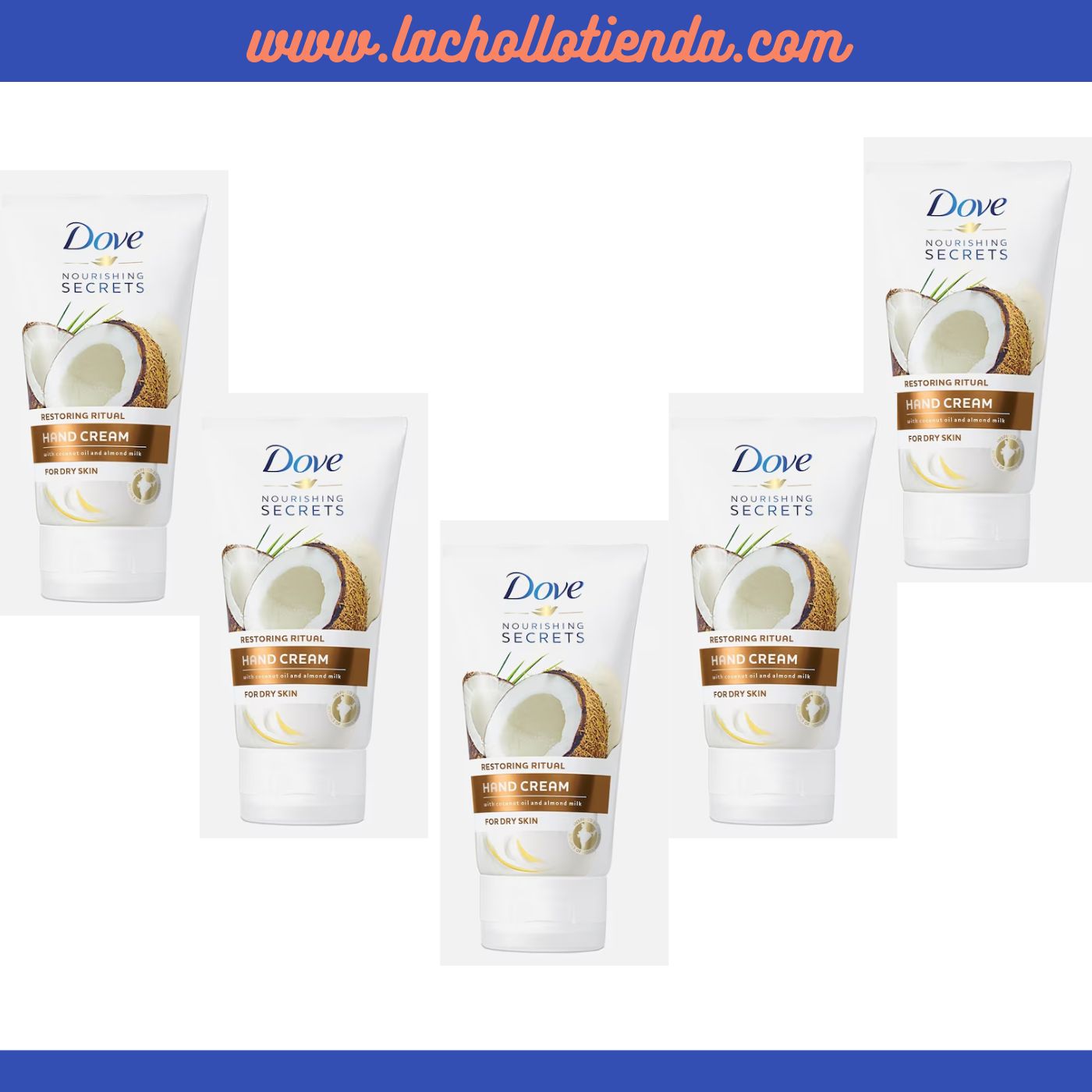 Dove Body Love - Crema de Manos para Pieles Secas 5x75ml