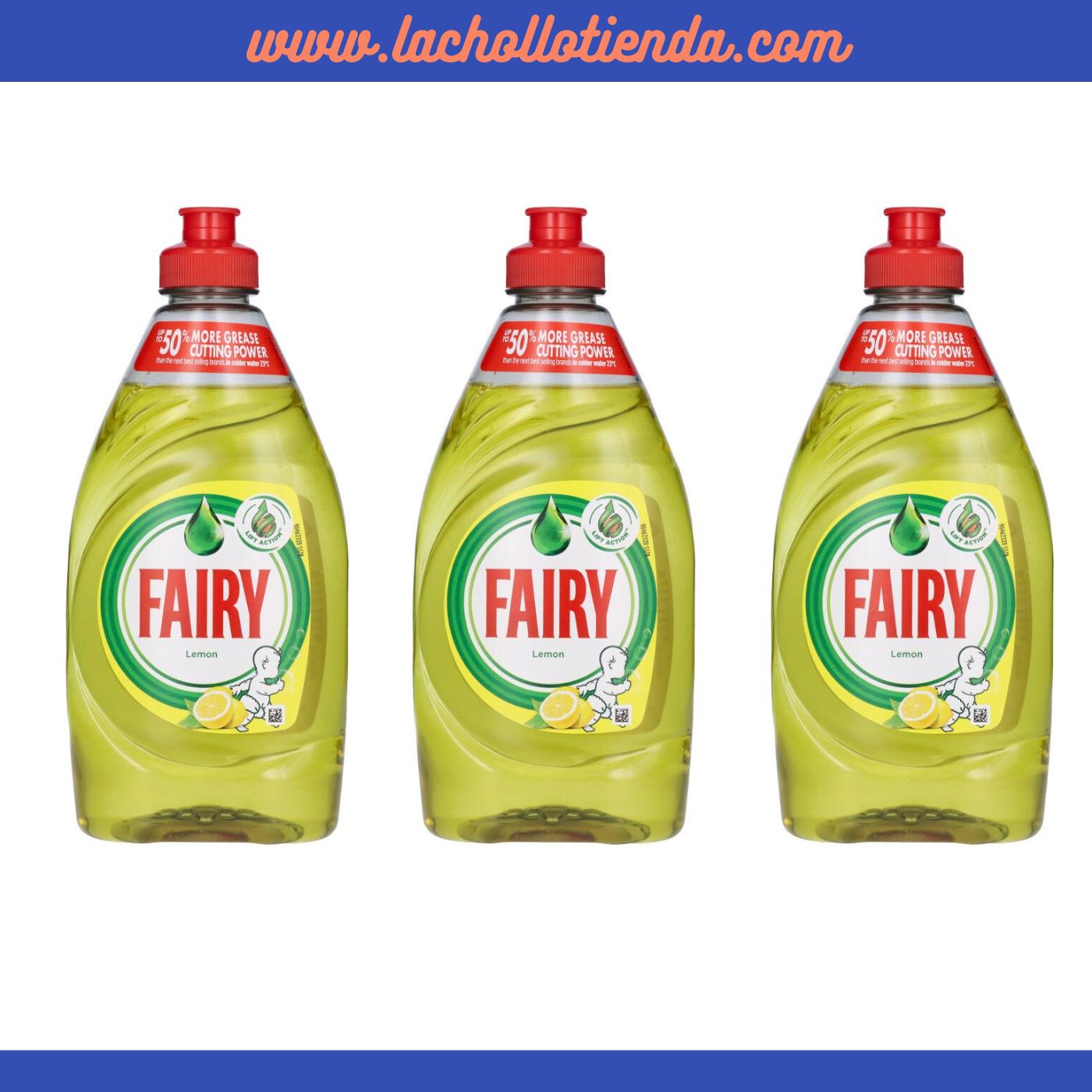 FAIRY Original Perfume de  Limón 3x320ml.