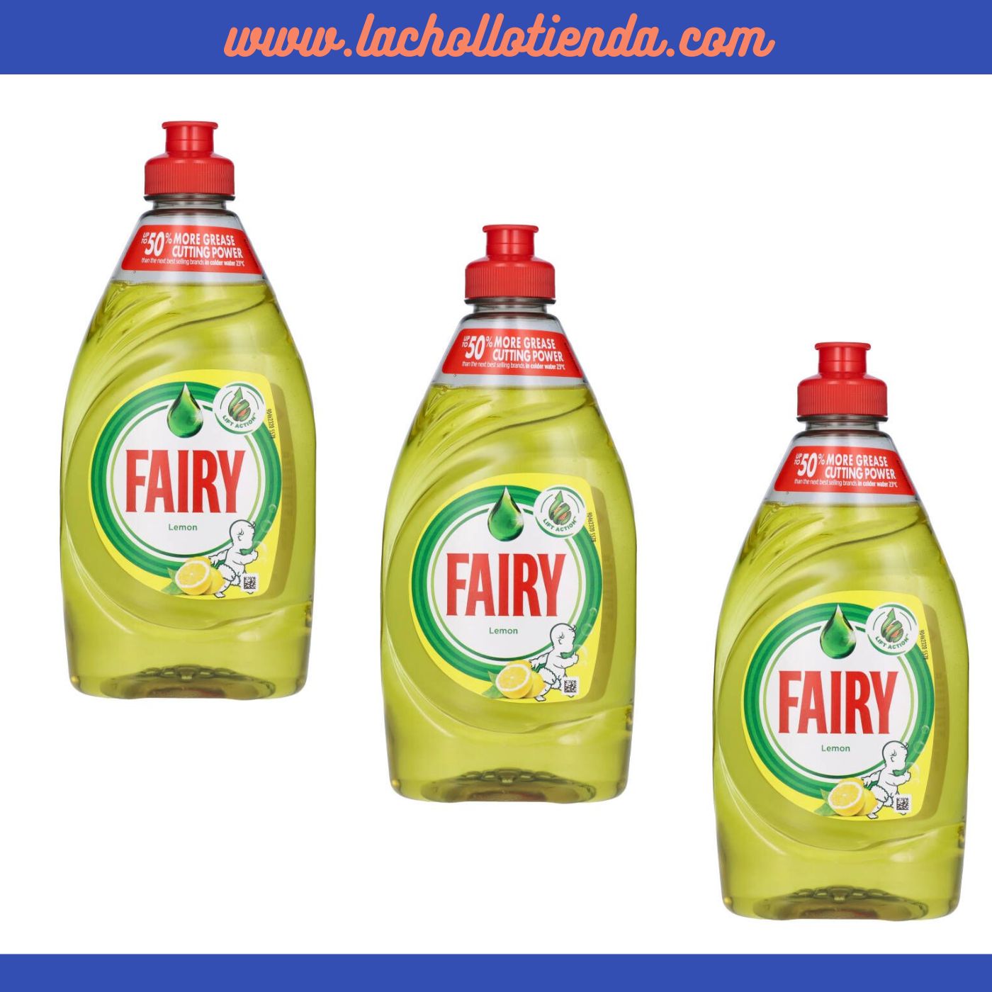 FAIRY Original Perfume de  Limón 3x320ml.