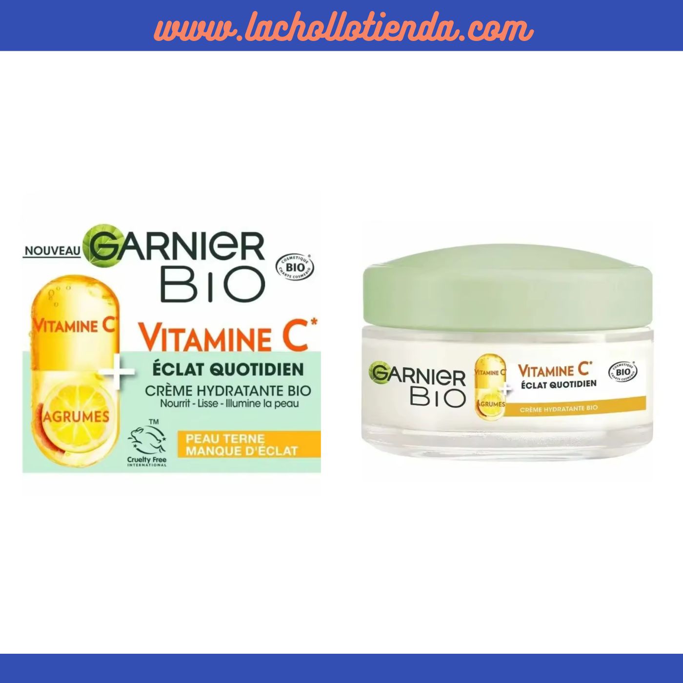 Garnier Bio Vitamina C Crema Hidratante 50ml. (Embalaje deteriorado)