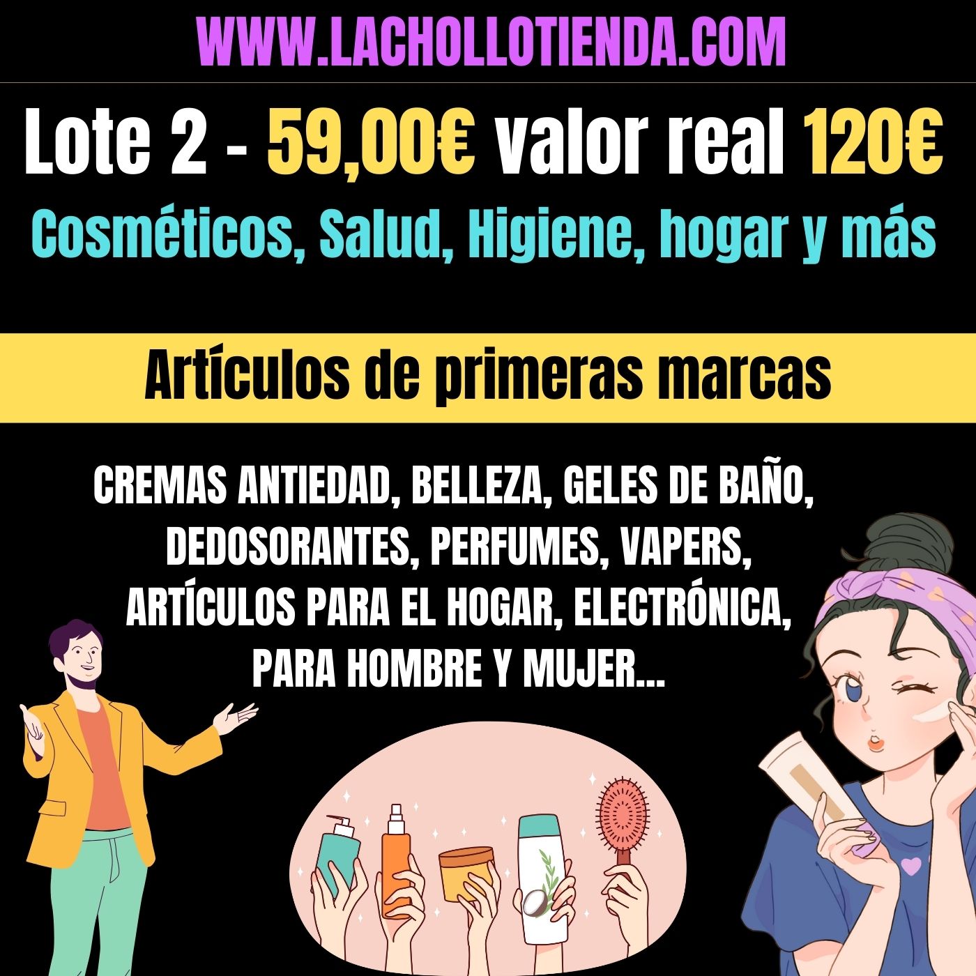 Lote De Productos Lachollotienda - Valor real 120€