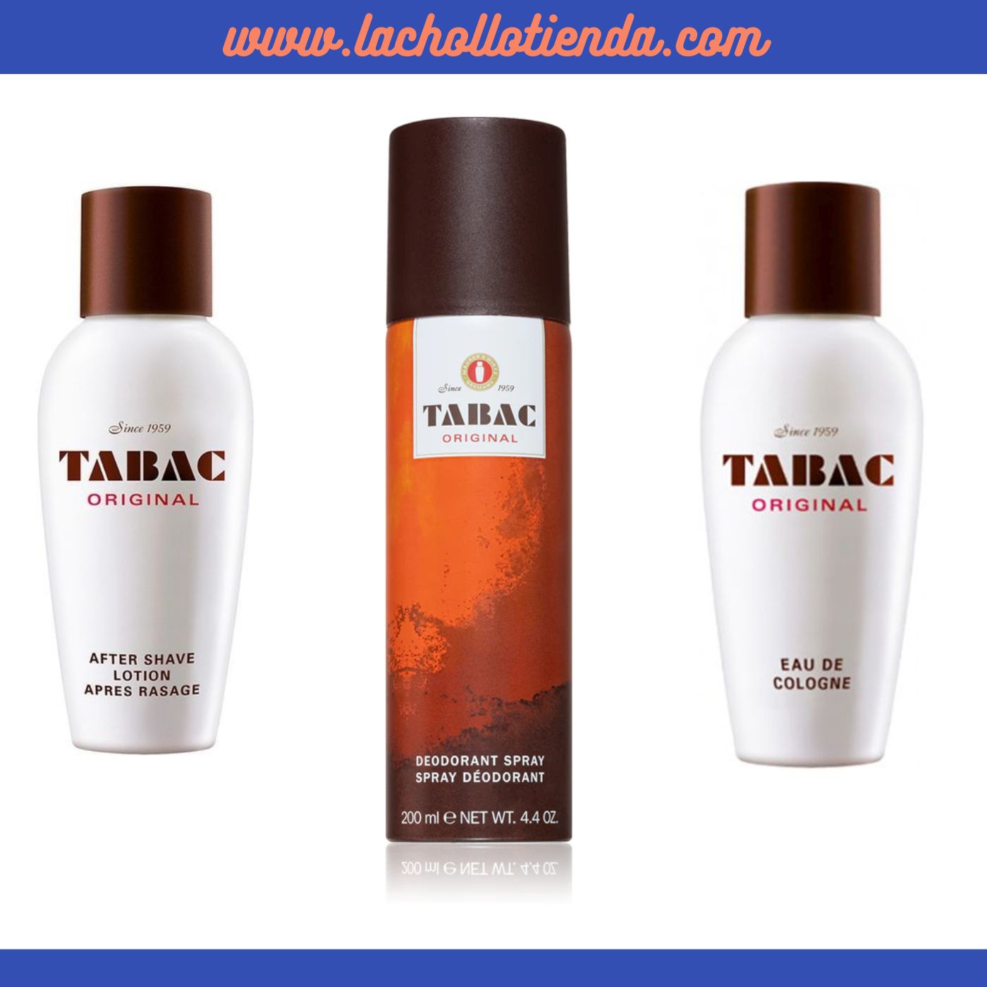 LOTE Tabac Original - After Shave  + Colonia + Desodorante Spray