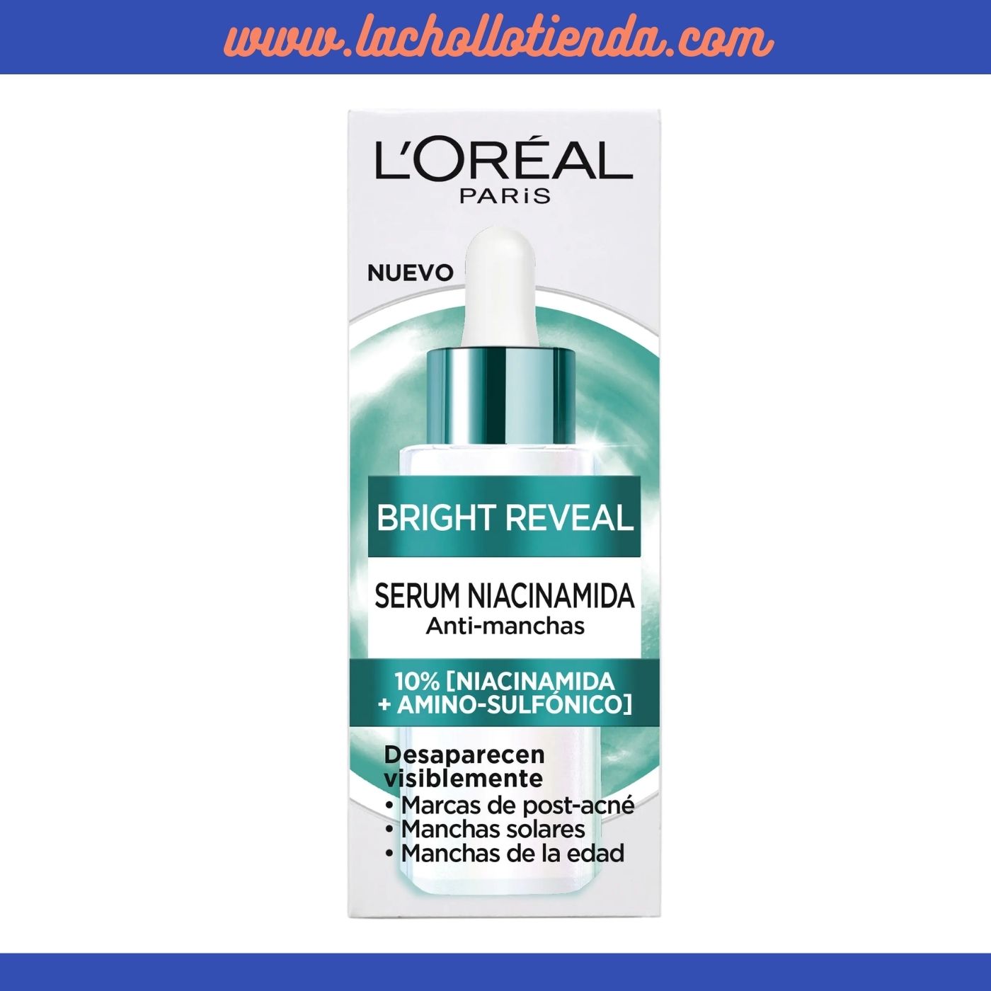 L'ORÉAL PARÍS - Bright Reveal Sérum con Niacinamida Anti Manchas 30ml.