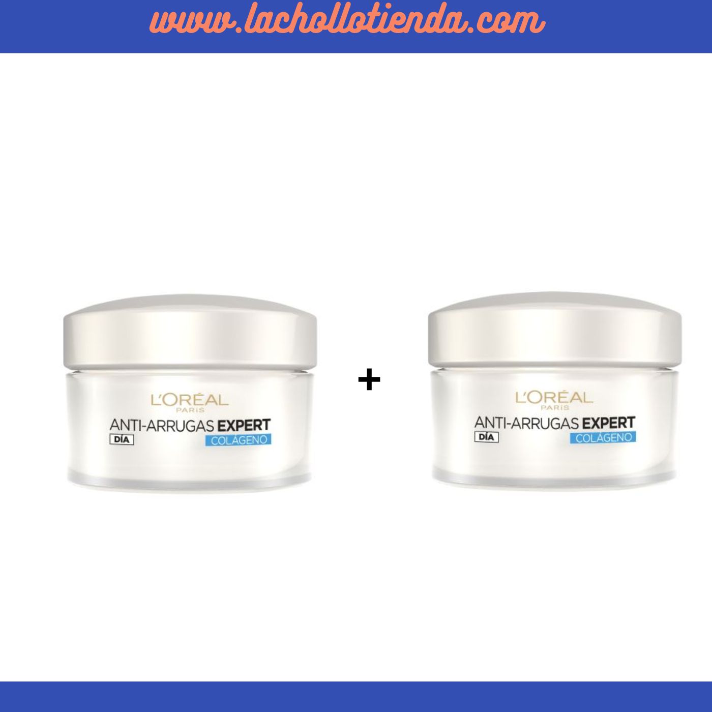 L'ORÉAL Paris - Expert +35 Años - Crema Hidratante de Día Anti-Arrugas 2x50ml.