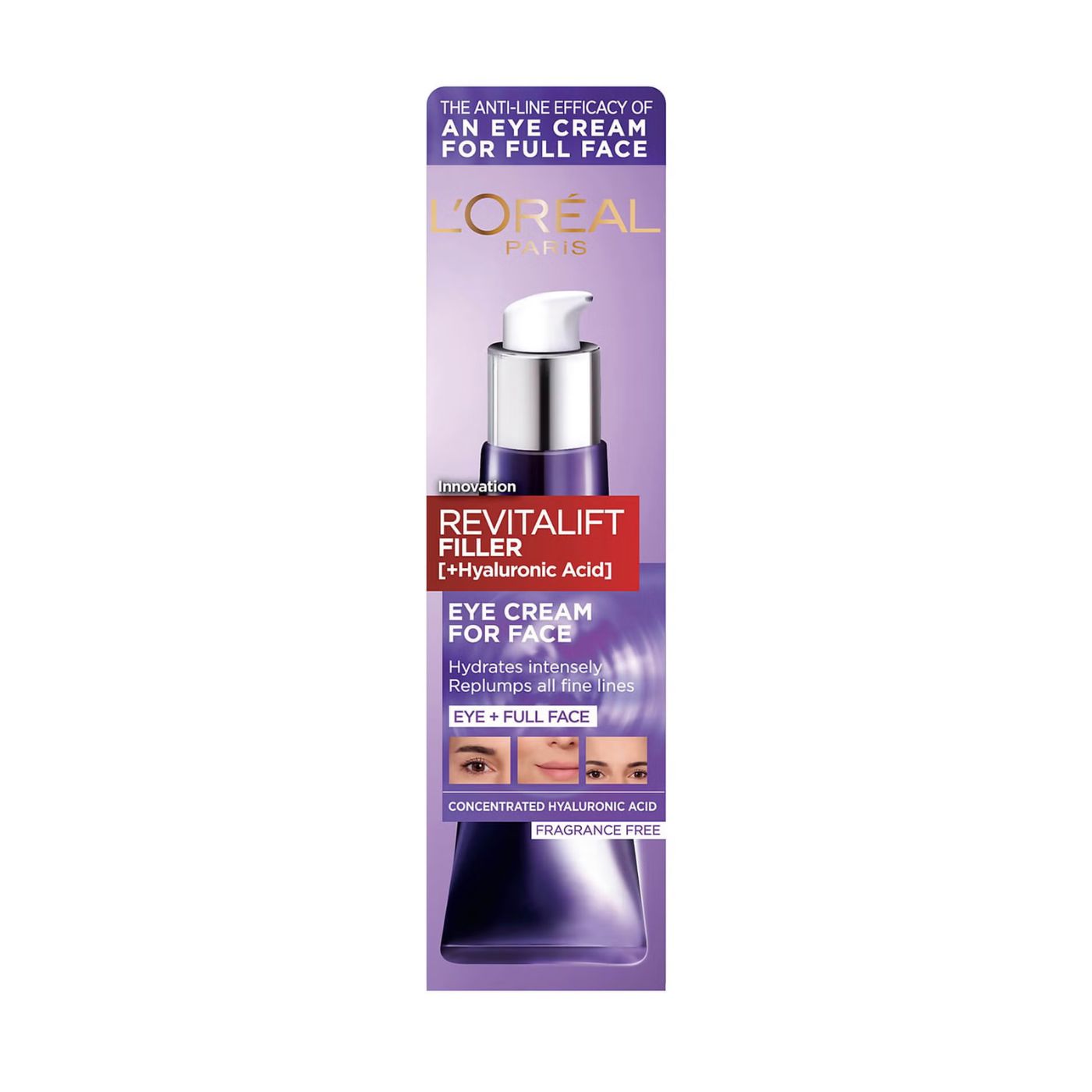 L'Oréal Paris - Revitalift Filler [+Hyaluronic Acid] 30ml para Contorno de ojos y Cara