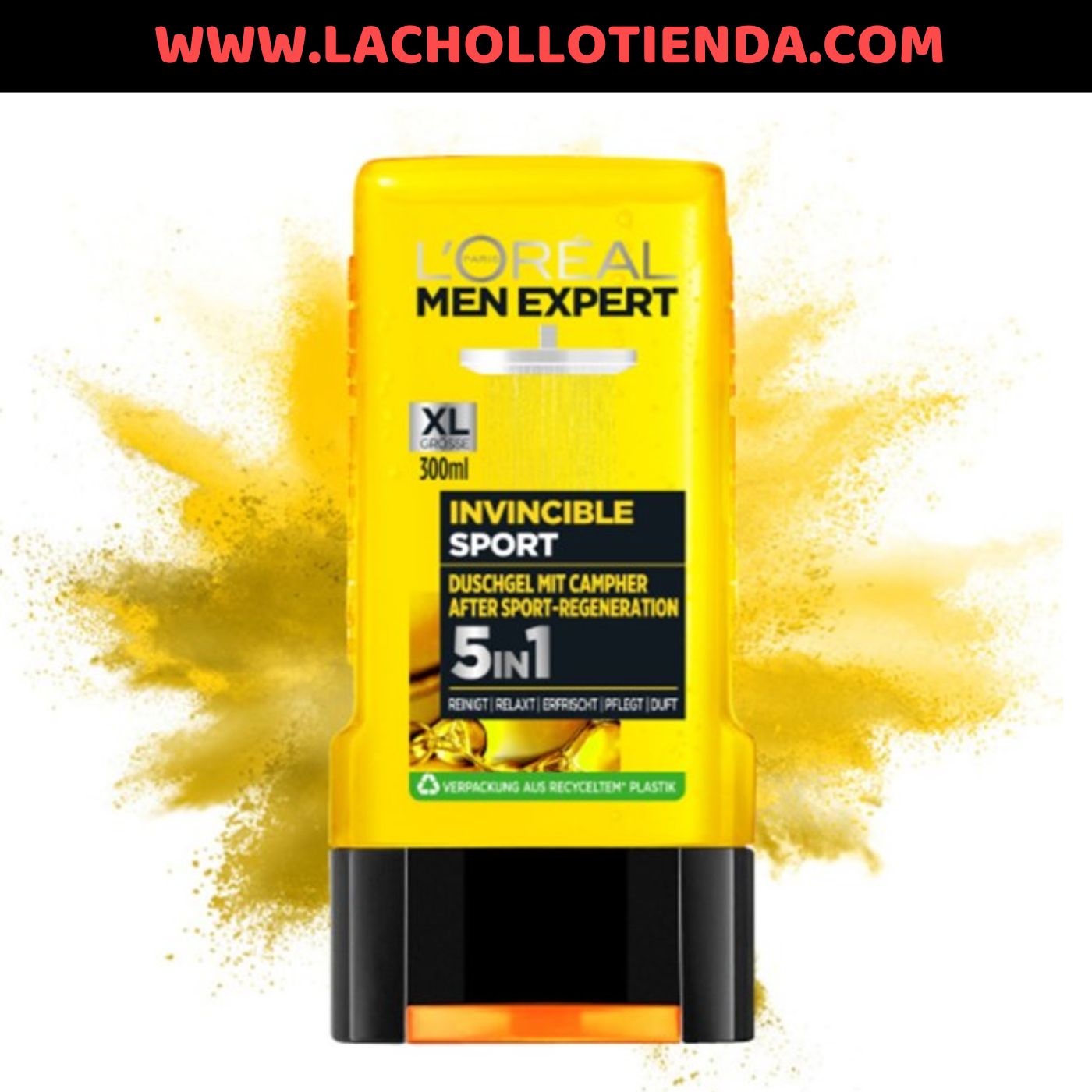 L'Oréal Men expert gel de ducha 250  ml. 5 en 1 Invencible sport.