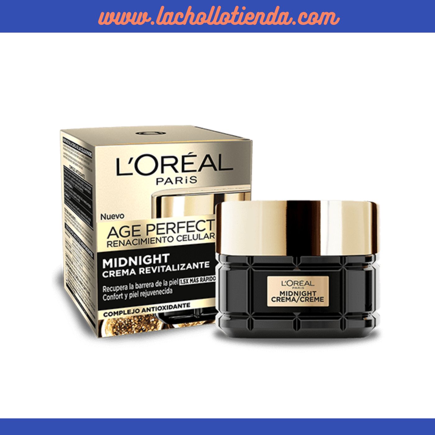 L'Oreal Paris - Age Perfect Renacimiento Celular - Crema de  Noche REVITALIZANTE MIDNIGHT 50ml