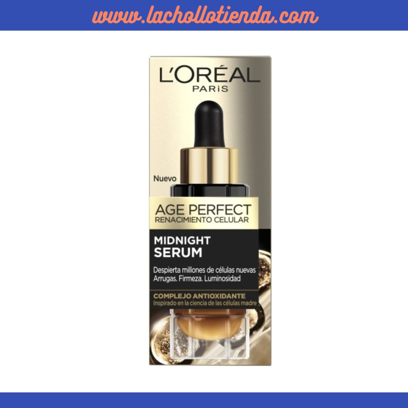 L'Oreal Paris - Sérum  Midnight  - Age Perfect Renacimiento Celular 30ml.