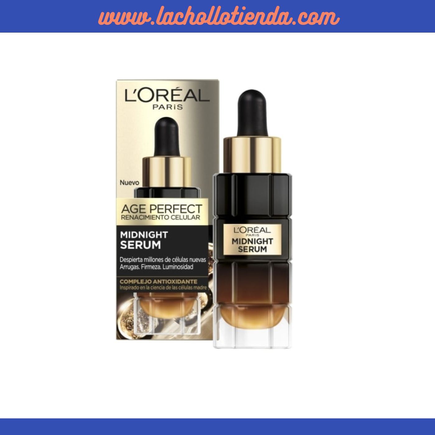 L'Oréal Paris -  Sérum Midnight Age Perfect - Renacimiento Celular 30ml.