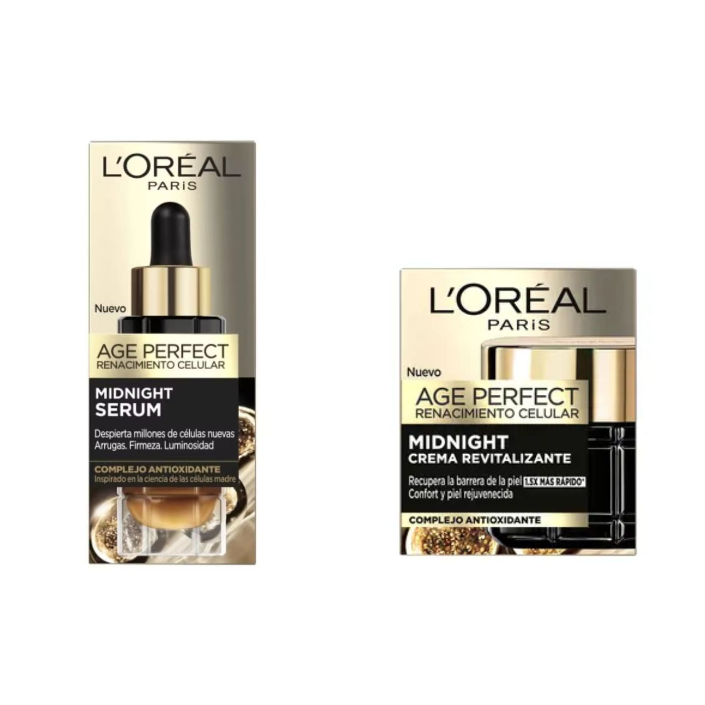 L'Oréal Paris Pack Age Perfect Renacimiento Celular - Sérum Midnight 30ml + Crema de Noche 50ml