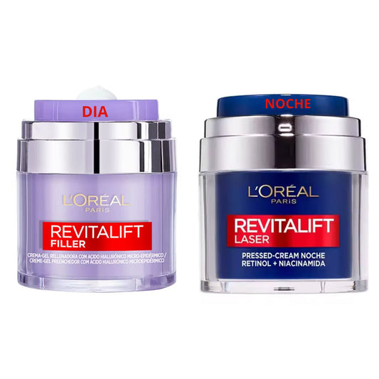 L'Oréal Paris Pack Revitalift Gel Crema Rellenadora 50ml + Crema Noche 50ml