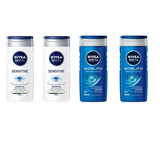 Gel baño nivea men sensitive vitality pack ahorro