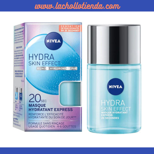 NIVEA Hydra Skin - Serum facial con ácido hialurónico puro,  Efecto en  20 Seg  100ml