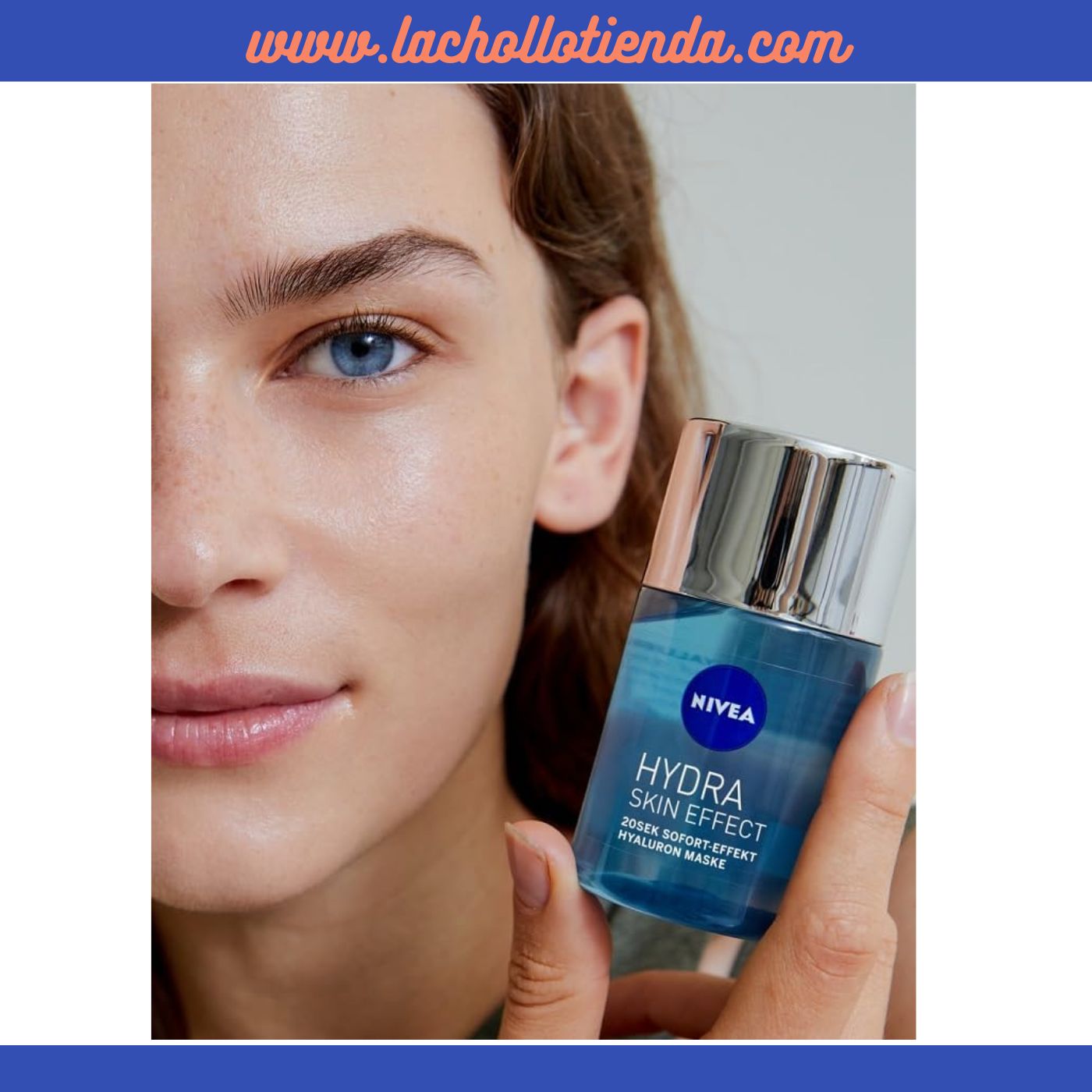 NIVEA Hydra Skin - Serum facial con ácido hialurónico puro,  Efecto en  20 Seg  100ml