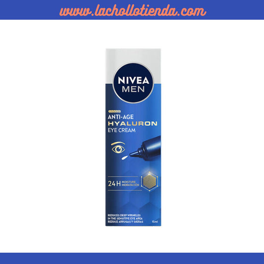 NIVEA MEN HYALURON Crema de Ojos contra las Ojeras y Arrugas para hombre 15ml.