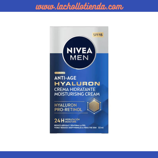 NIVEA MEN Hyaluron Crema Hidratante Antie-dad FP15 50ml.